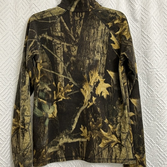 Columbia Kids Camo Fleece Quarter Zip - Picture 2 of 4